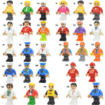 MOC Tutti i Tipi di Figure Modello Bambolotti Piccoli Personaggi Treno Accessori Ferroviari Regalo Educativo Bambino Per Biro Binario in Legno Giocattoli