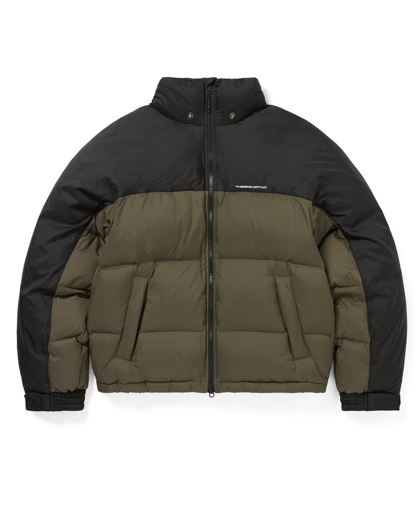 Thisisneverthat Multi-Ripstop Down Puffer Jacket Olive