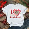I Love My Hot Boyfriend TShirt Funny Couple Graphic T Shirt Unisex BF Gifts Casual Sport Streetwear Adult Ropa Hombre