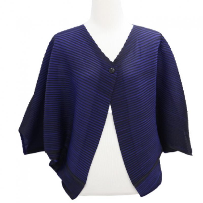 Shiz Madam Women S Two Tone Gradient pleatS Cardigan J31682