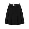 SELLY'S A-Line Belted Pleated Mini Skirt_I6A-Csk031