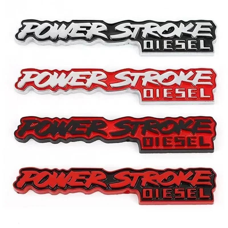 3D Metal POWER STROKE DIESEL Rear Trunk Car Emblem Badge Decal For Ford Excursion 3.0 2018 F-150 F150 Auto Sticker Accessories