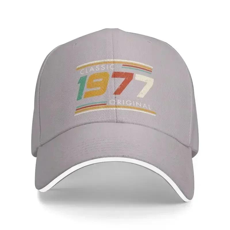 Custom Classic 1977 Original Years Birthday Baseball Cap Men Women Breathable Dad Hat Streetwear