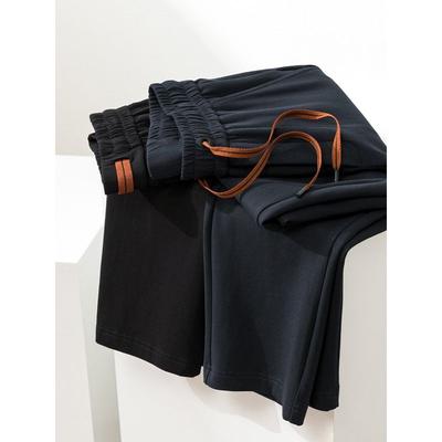 Liquid Ammonia Long-Staple Cotton Knitting Sports Pants Men's Space Cotton Sweatpants Straight-Leg Trousers Export Export Men's Pants Casual Pants