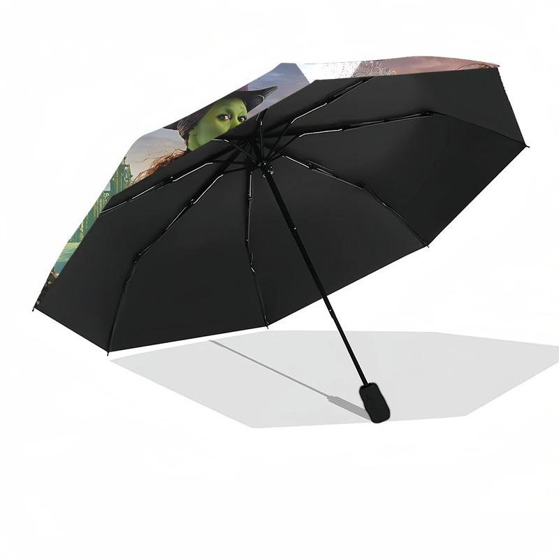1pc Wicked Automatic Folding Umbrella, Portable Collapsible Design, Casual Outdoor Accessory L1127035
