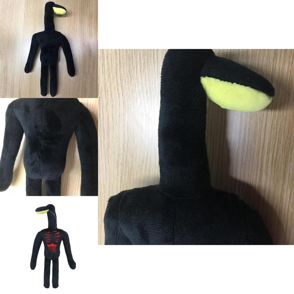 Gruselige Siren Head Schwarze Straßenlaterne Plüschpuppe für Kinder und Erwachsene 30cm
