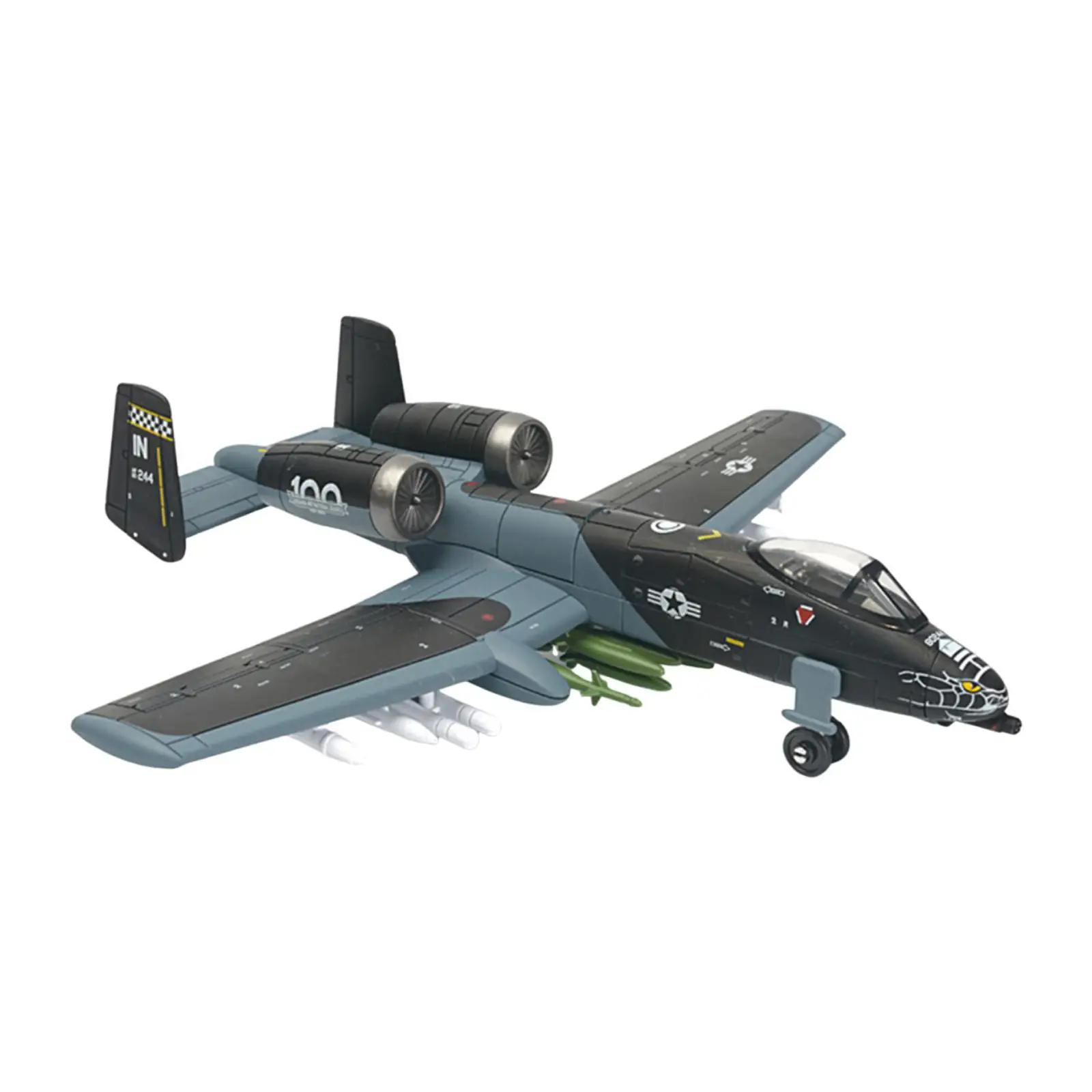 

1/72 Пластиковая модель самолета A-10 Thunderbolt II Warthog Наборы для сборки модели самолета Игрушки Модель для сборки для взрослых чёрный/синий