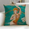 popular rapper Ice Spice Cushion Cover Soft  EasyWash Pillow Case  Versatile for Couch Bed Travel and Office