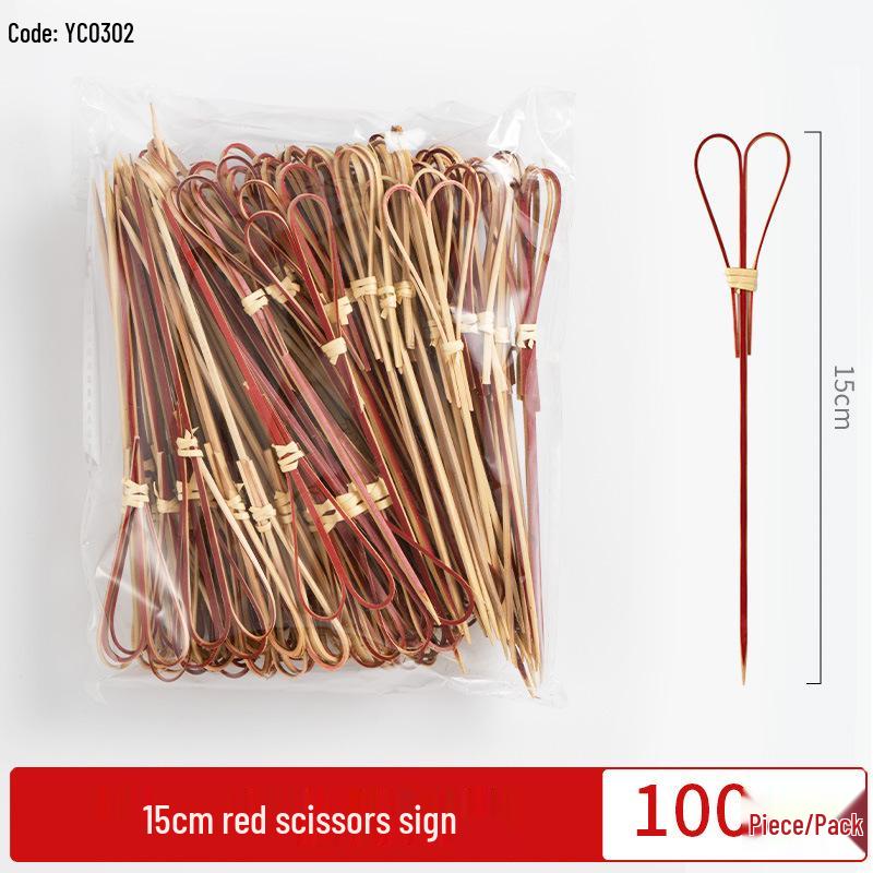 Creative Bamboo Fruit & Flower Picks for Parties, Cocktails, Burgers, & Easter Decorations