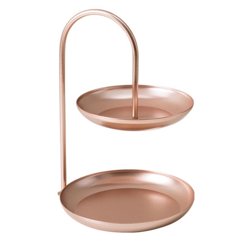 Multifunctional Double Layer Fruit Plate Household Fruit Display Holder Fruit Bowl Suitable for Any Interior Decors