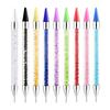 Nail Art Point Drill Tool Acrylic Double-headed Point Drill Crayon Nail Pen Multifunctional Wax Head Point Drill Pen