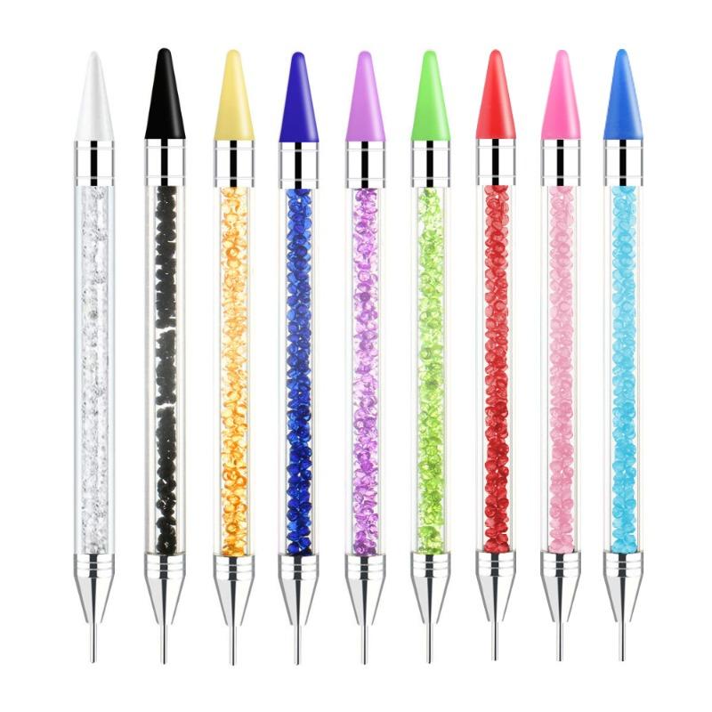 Nail Art Point Drill Tool Acrylic Double-headed Point Drill Crayon Nail Pen Multifunctional Wax Head Point Drill Pen