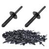 150Pcs Plastic Rivet Clip,Automotive Universal Nylon Pop Rivet Assortment,6 Most Popular Sizes Black Nylon Universal Rivet Kit,Replacement For GM