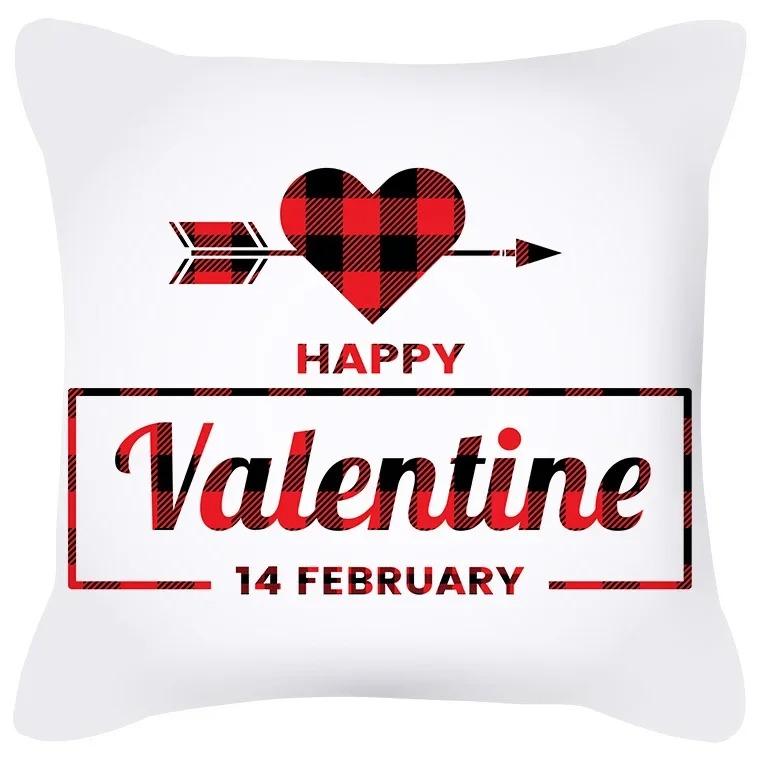 Home Decor Valentine Love Designs for Cozy Decor Pattern Cushion Cover Suitable for Sofa Bedroom Car Pillow Cover