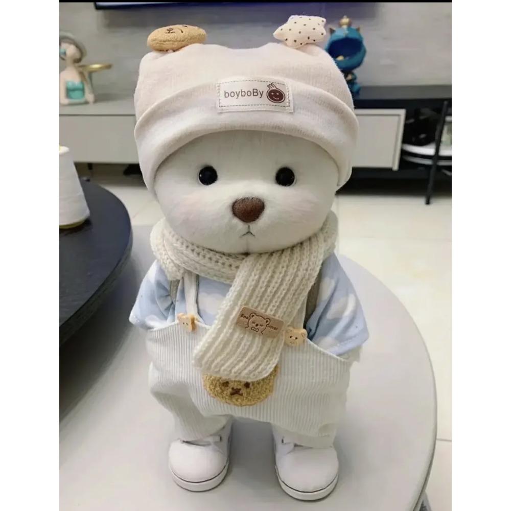 30cm Orsetto Teddy Tale Fatto a Mano Giocattolo di Peluche Cambia Vestito Panno per Gattonare per Bambino Ragazza Abbraccio Morbido Peluche Bambola per Regalo Fidanzata cloth no bear