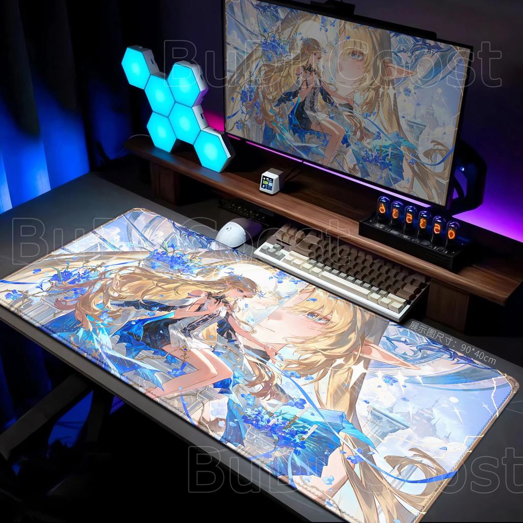 New HD Cool Wallpaper Wuthering Waves Cartethyia Mouse Pad XXL Gamer Keyboard Mat Gaming Desk Laptop Mousepad PC Carpet Mousepad