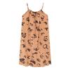 Women's camisole nightdress, summer pure cotton sexy mid-length loungewear, plus-size pad pajamas, pure and sweet style