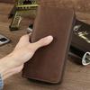 Men's Clutch Bag Retro Long Clutch Bag Men's Business Zipper Wallet Wallet