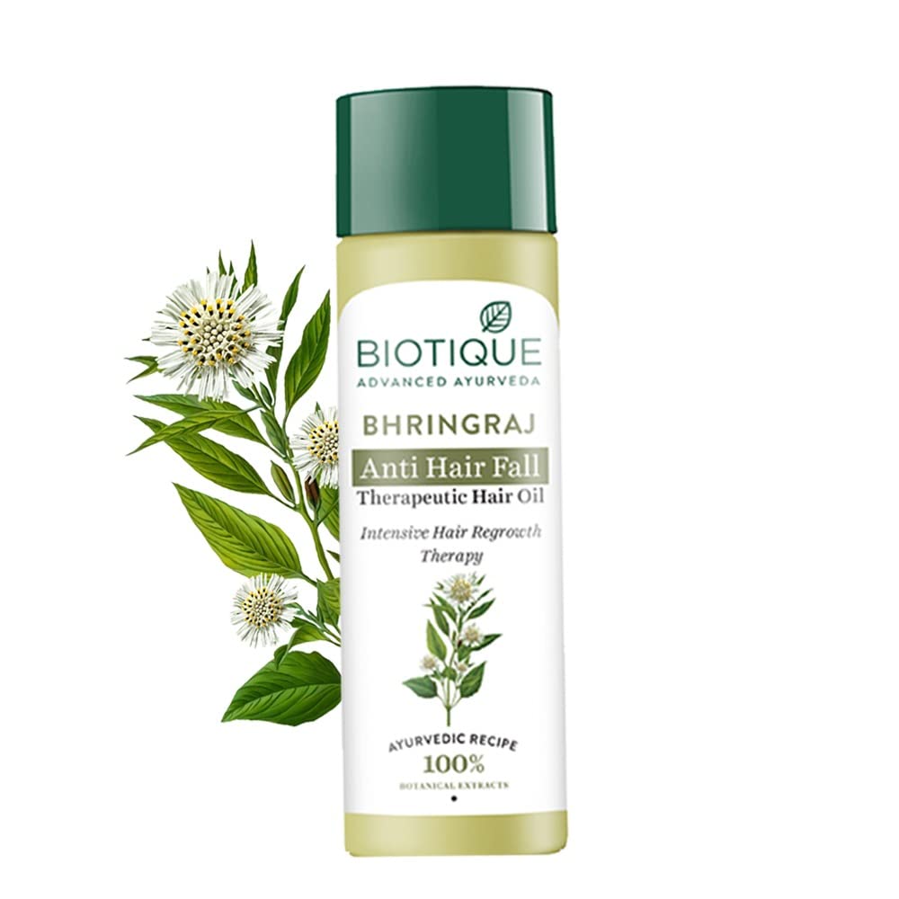 Biotique Bhringraj Hair Oil 200ml – Ayurvedic Treatment for Hair Growth, Anti Hair Fall & Shine