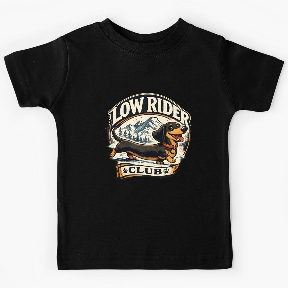 Low Rider Club Vintage Dachshund Kids T-Shirt 140