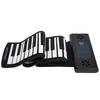 Soft Keyboard Piano 61‑Key Roll Up Silicone Rechargeable Dual Bluetooth Speakers 100‑240VUK Plug
