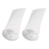 POPETPOP Set of 2 4-inch 100-micron Aquarium Filter Bags, Aquarium Sump Felt Socks, Heavy-Duty Mesh for Mechanical Filtration
