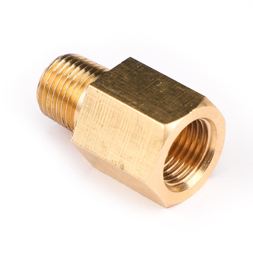 1/8 NPT Female To 1/8 BSPT Male Adapter Gauge Sensor Thread Oil Pressure Adapter
