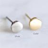 Korean Version Of Simple 316l Stainless Steel Fashion Round Personality Mini Earrings 