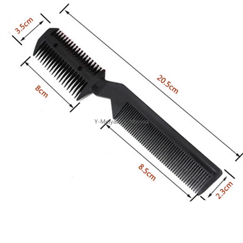 1PC Black Pet Dog Hair Trimmer Comb Cutting Cut With 2 Blades Grooming Razor Thinning Dog Cat Combs Dog Cat Hair Remover Comb