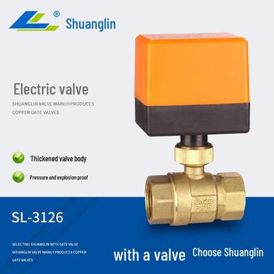 AC220V Electric Two-Way Two-Control Valve for Solar and Central Air Conditioning Fan Coil Systems