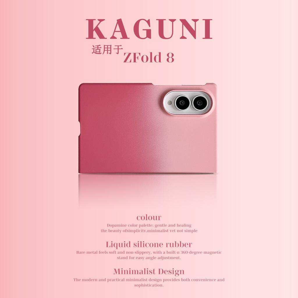 Luxury Gradient Candy Colour Slim Skin-Friendly Metal Case for Samsung Z Fold 8 Ultra 7 6 Hard PC Shockproof Flip Protect Cover