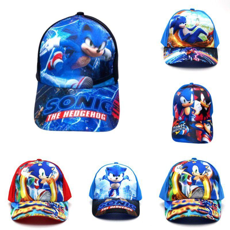 Sonic The Hedgehog Kinder Verstellbare Baseballkappe Feuchtigkeitsabsorbierende Baumwolle Sonnenschutzhut