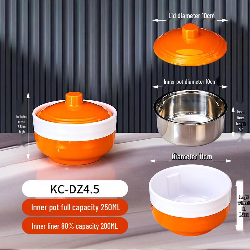 

Ru Han Thickened Melamine Striped Soup Bowl
