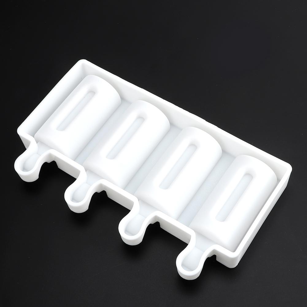 4 Grids Food Grade Silicone Ice Mold DIY Ice Cream Molds Maker Making Tool for Home Kitchen