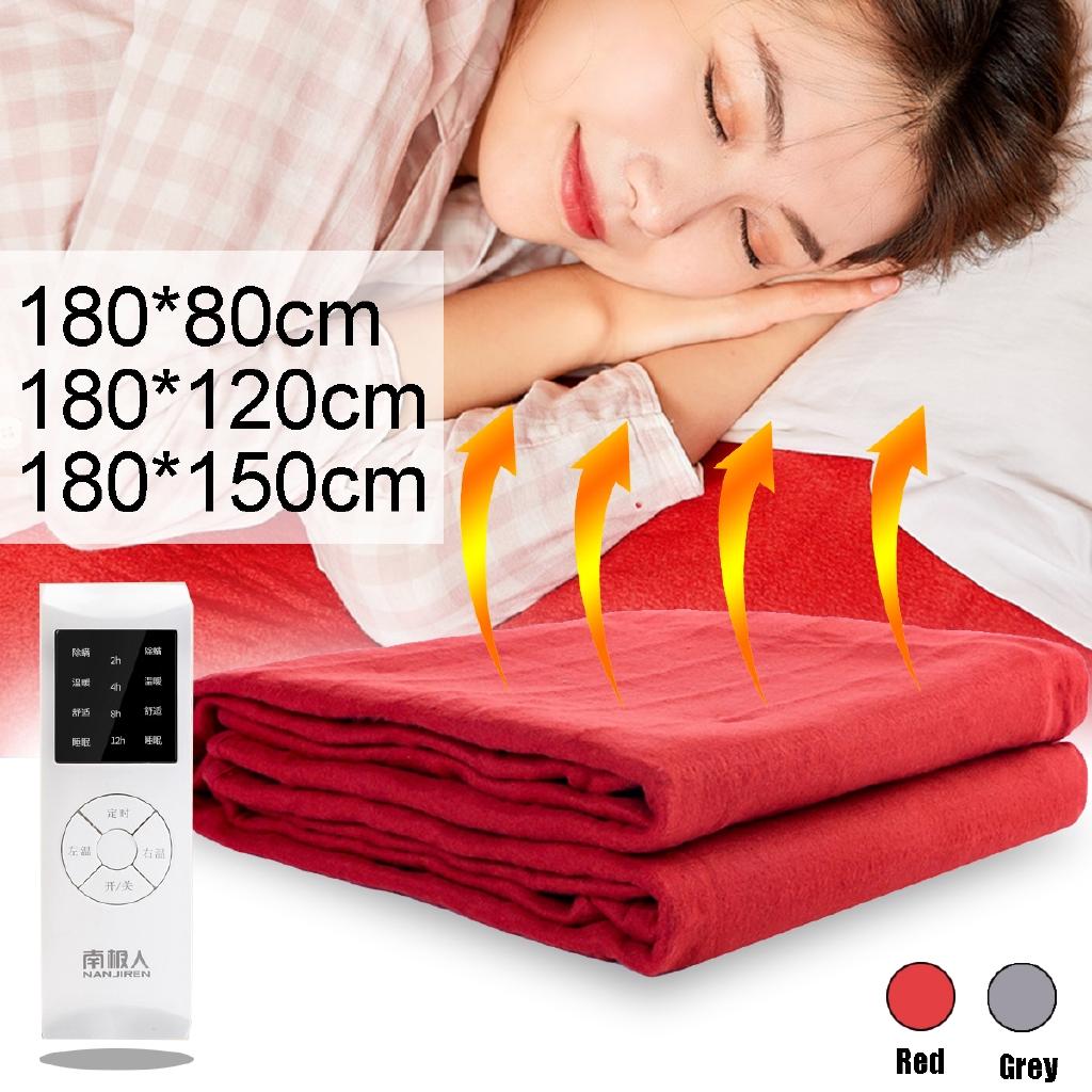 

6Gear Electric Blanket Bedroom Knee Body Warmer Bed Mattress Heaters Pad Double High-temperature Electric Heated Blanket красный