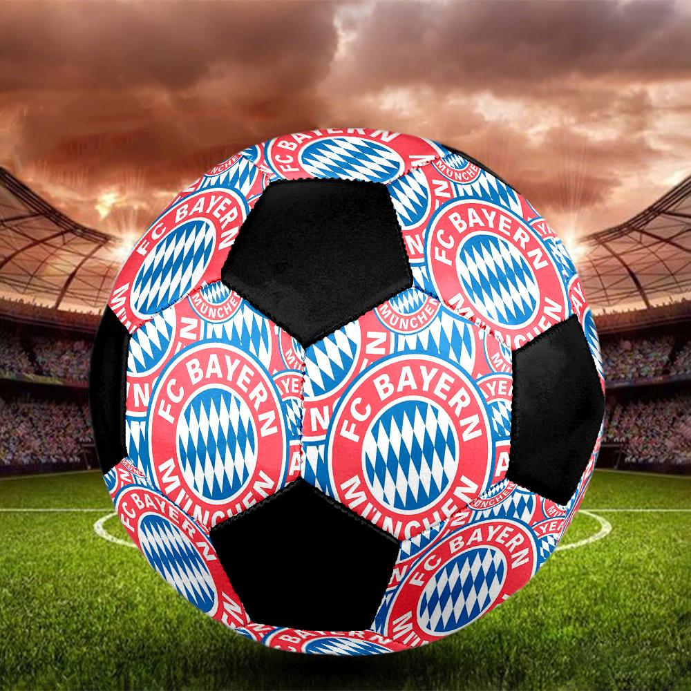 TAGLIA 5 Pallone da Calcio FC Bayern München Colorato Per Tutte le Età Cucito a Macchina PVC Pronto per la Competizione Resistente Alto Rimbalzo