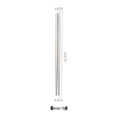 Zhishi 304 Stainless Steel Chinese Chopsticks