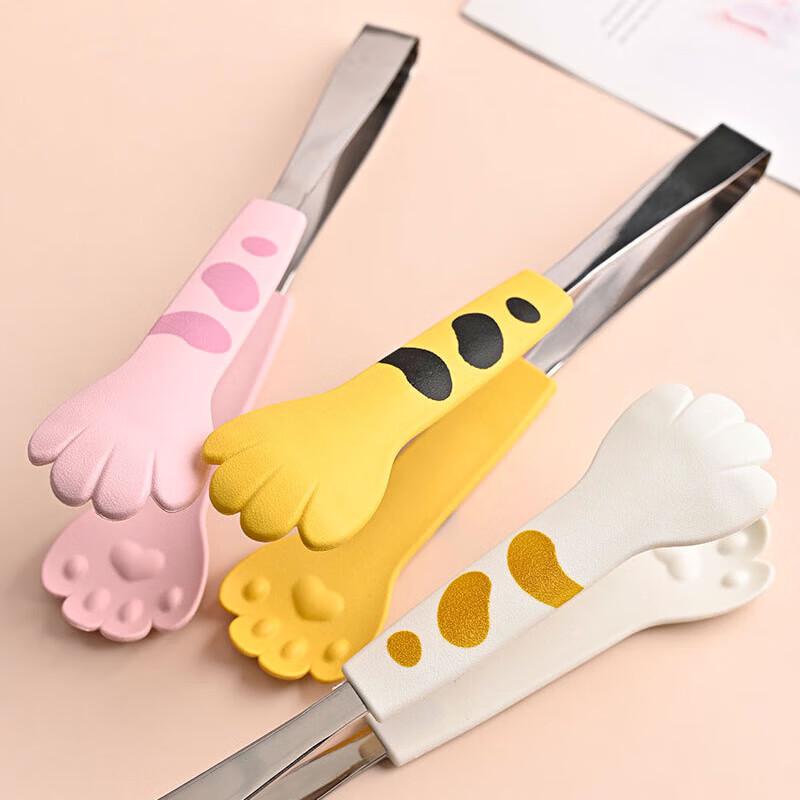 

Pabei Cute Cat Claw Stainless Steel Food Tongs (2-Pack)