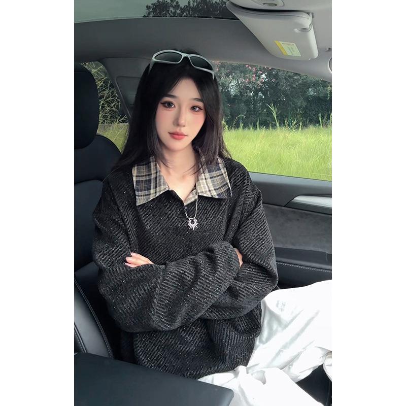 Men s Winter Chenille Striped Knit Hoodie in Deep Gray Triple Extra Large