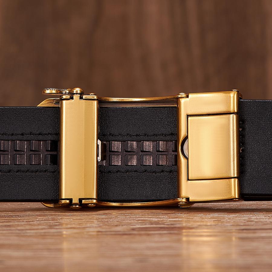 Erkek Hakiki Deri Kemerler Rahat Cırcır Kemer Otomatik Toka ile Lüks Tasarım Ejderha Desen Kemerler İş Erkekler için Kayış