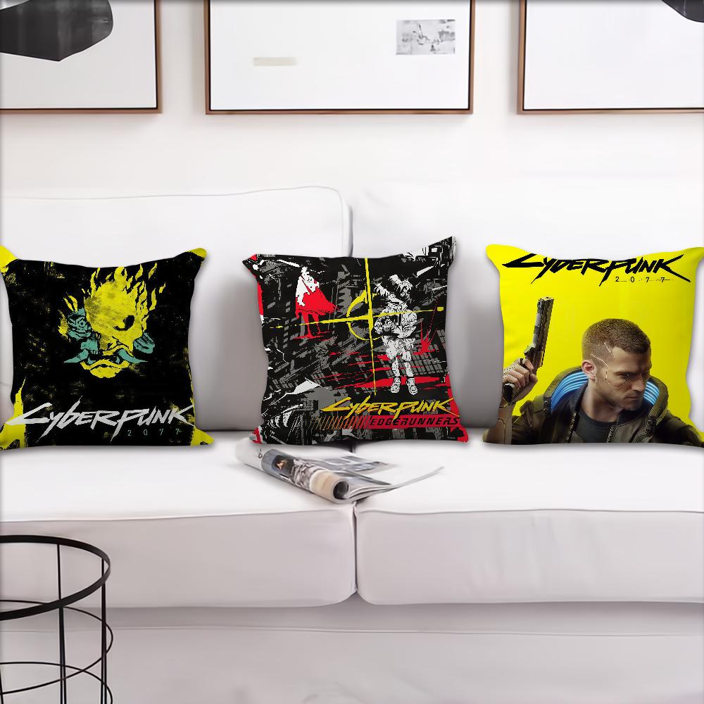 Game 2077 Cushion Cover For Pillow Sofa Printing Decoration Room Home Office Coffee Shop Car Nordic Simplicity