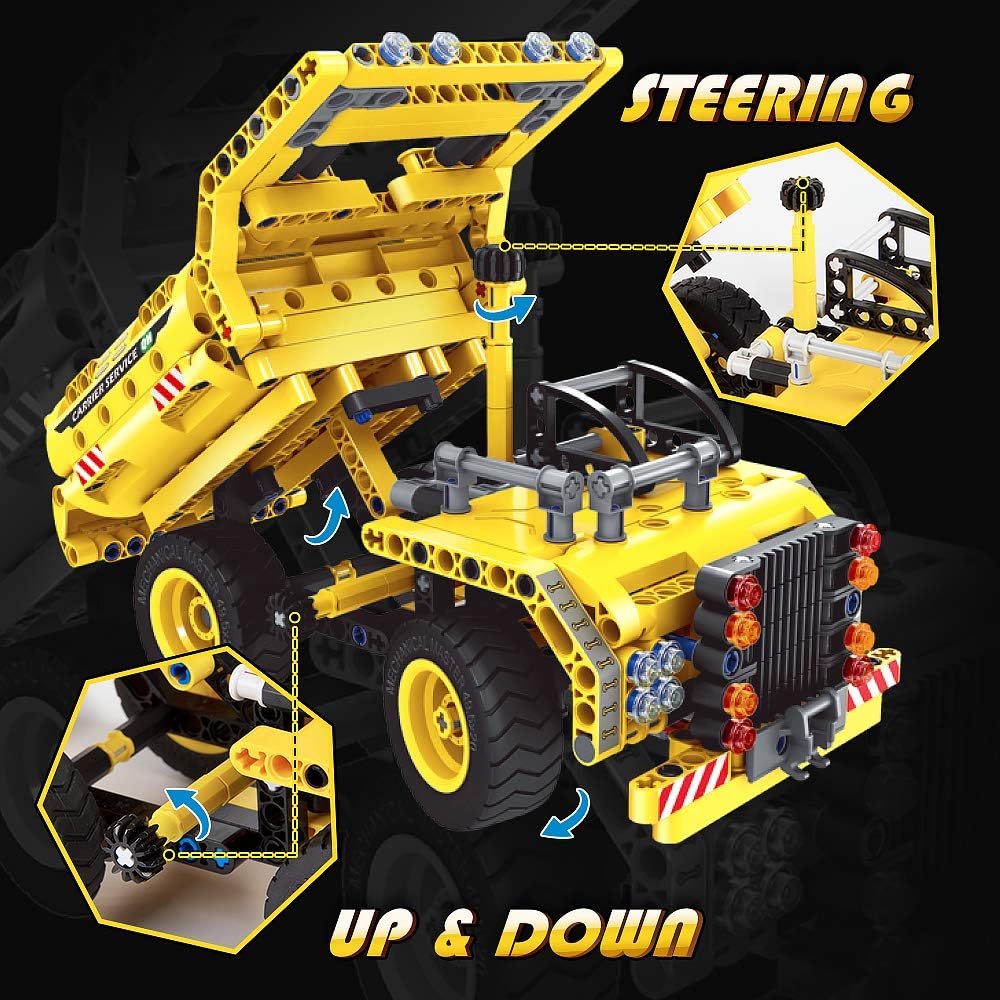 Toy City Building Blocks,2-in-1 Technic,Truck,Aircraft,Construction Toy,Construction Set, 361 Pieces,Creative Gift for Children,STEM Educational Toy