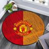 Manchester United Football Club Round Area Rug,Carpet Rug for Living Room Bedroom Sofa Playroom Decor,Non-slip Floor Mat