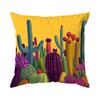 Pcs Illustration Of Desert Plants Singlesided Printed Pillowcase Cushion Coversuitable For Living Roombedroomcar Decoration