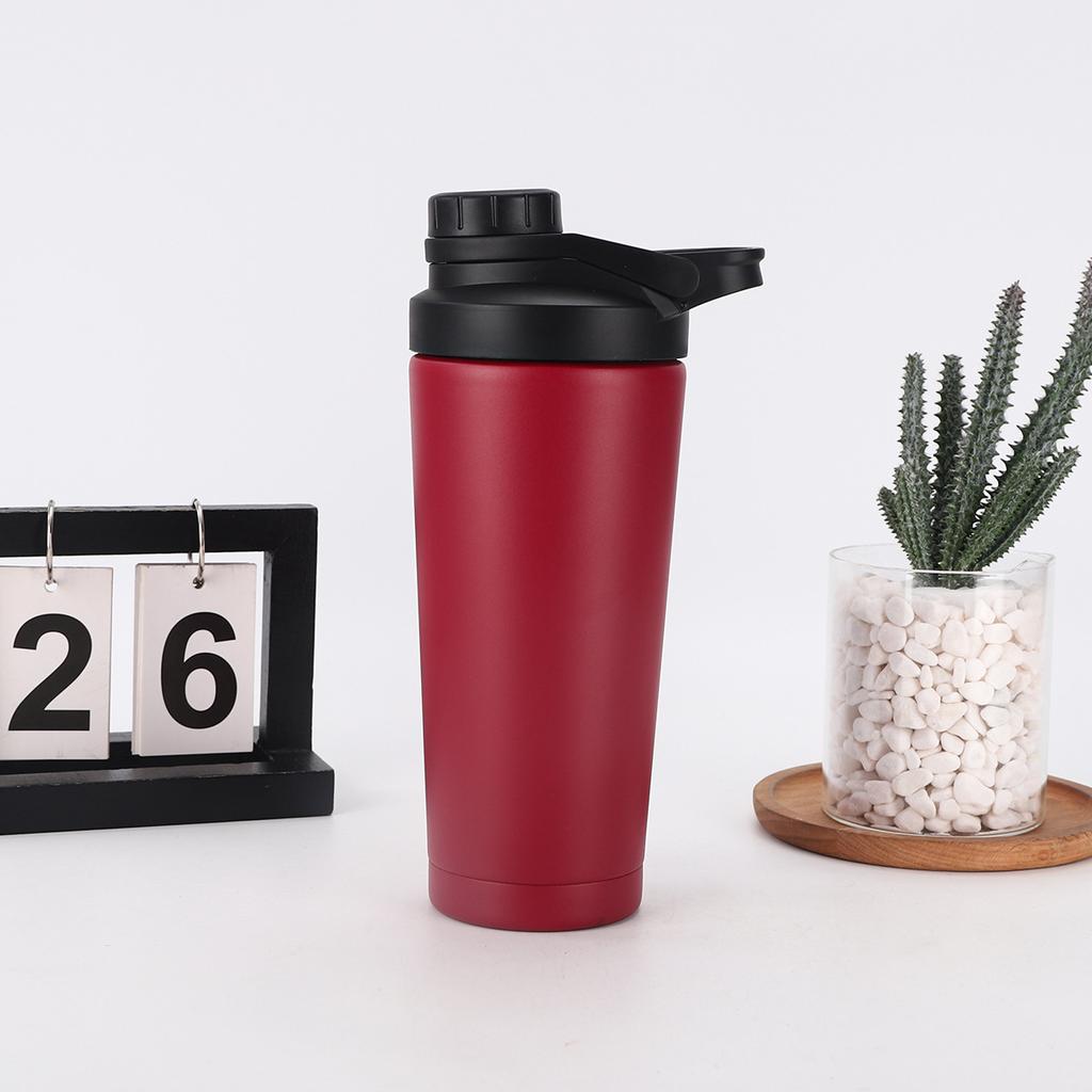 Edelstahl Shaker Cup Verschluss Abdeckung Typ Thermos Tasse Outdoor Große Kapazität Fitness Wasser Tasse