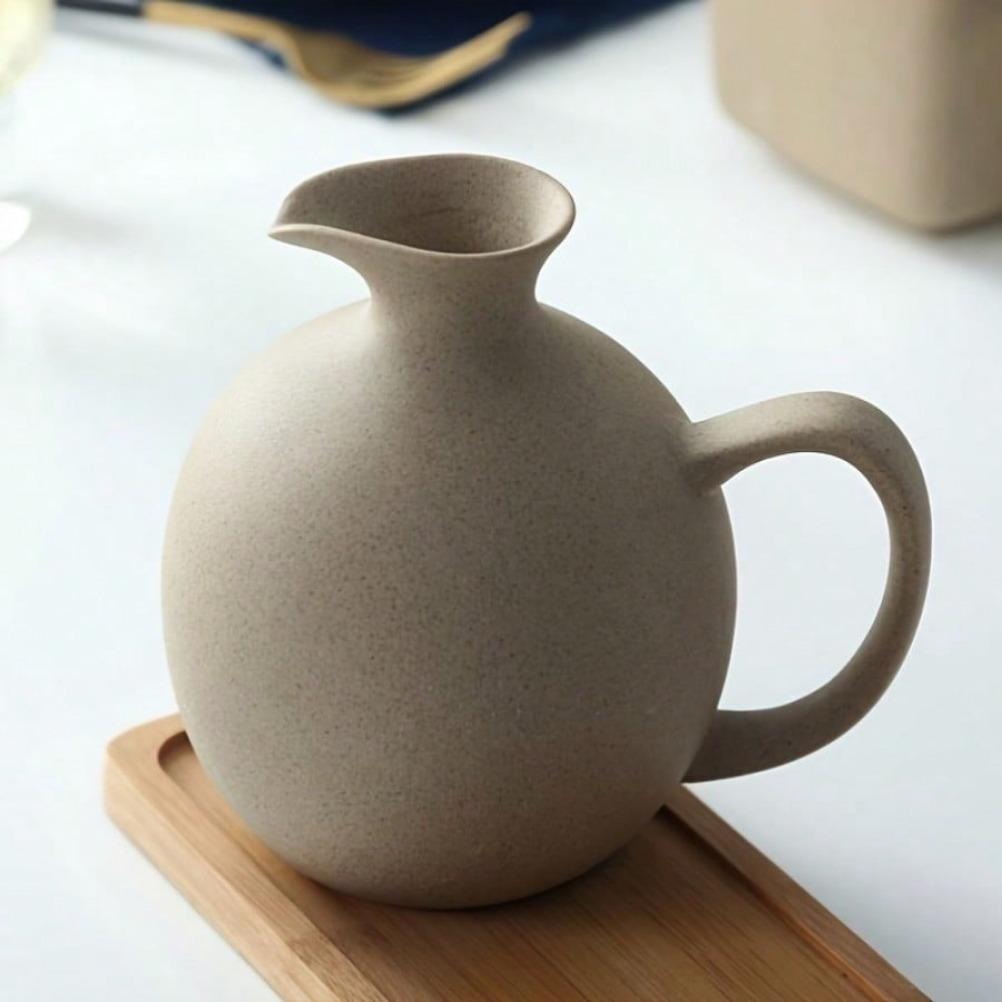 Coarse Pottery Style Large Capacity Oil Bottle Chili Oil Bottle Soy Sauce Olive Oil Storage Container Kitchen Accessories