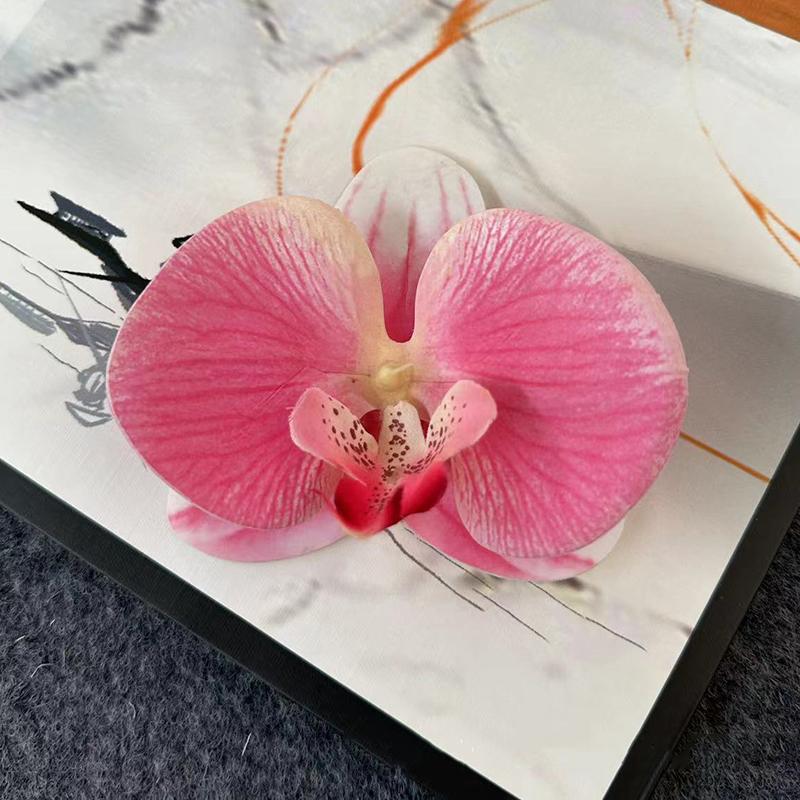 Orchid Flower Hair Clip Hair Ornament Hair Accessories Bohemia Barrettes Floral Pearl Hair Clip Headdress Orchid Hairpin