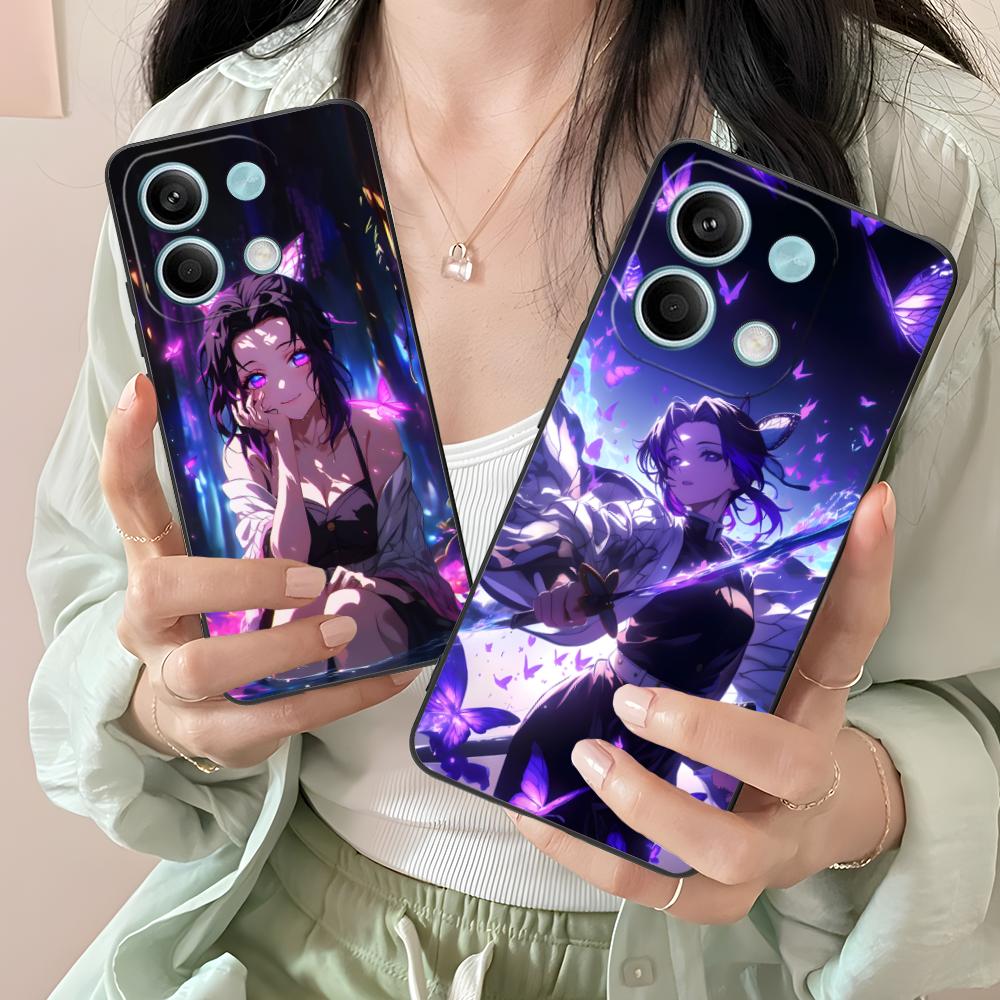 Blade Extinction Shinobu Phone Case for Xiaomi Redmi Note 14 13 12 11 S Pro Plus 4G 5G Colorful Printing Cover Cellphones Cover