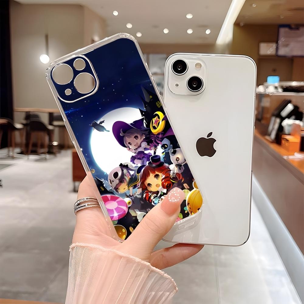 

MapleStory Phone Case For 15 Pro Max Iphone 17 14 Plus 11 12 13 16 Plus X XR XS SE Transparent Cover iPhone13 ProMax