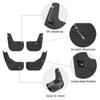 for Xiaomi SU7 2024-2026 Hidden Mud Guards Car Accessories Tire Mud Fenders Kit Black 4Pcs